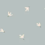 Frida Wallpaper – Light Blue | Wallpaper Twins Frida wallpaper in Light Blue color