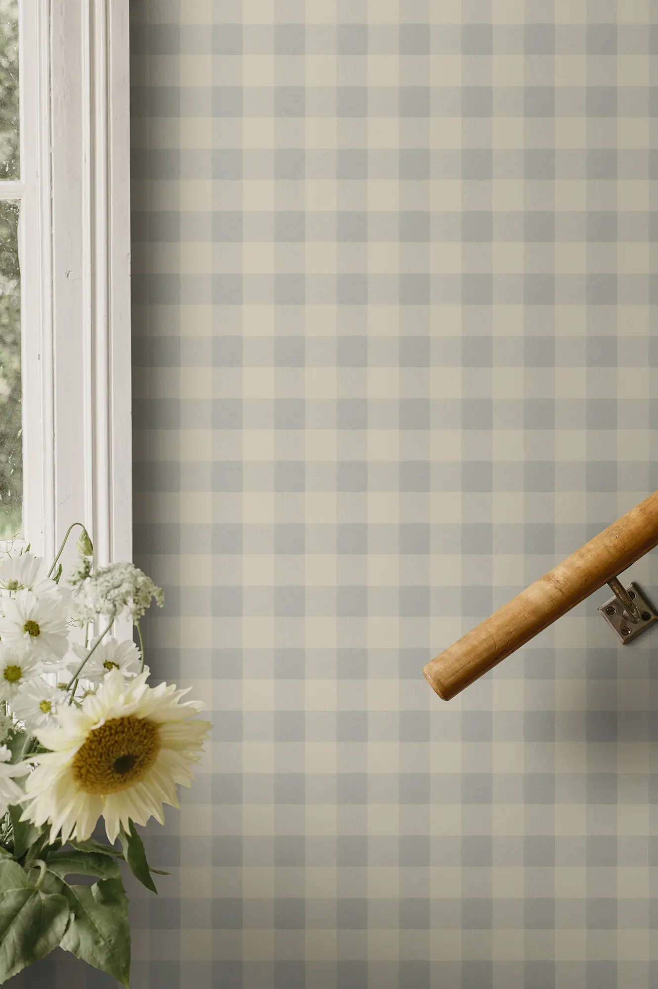 Harry wallpaper in Misty Blue color