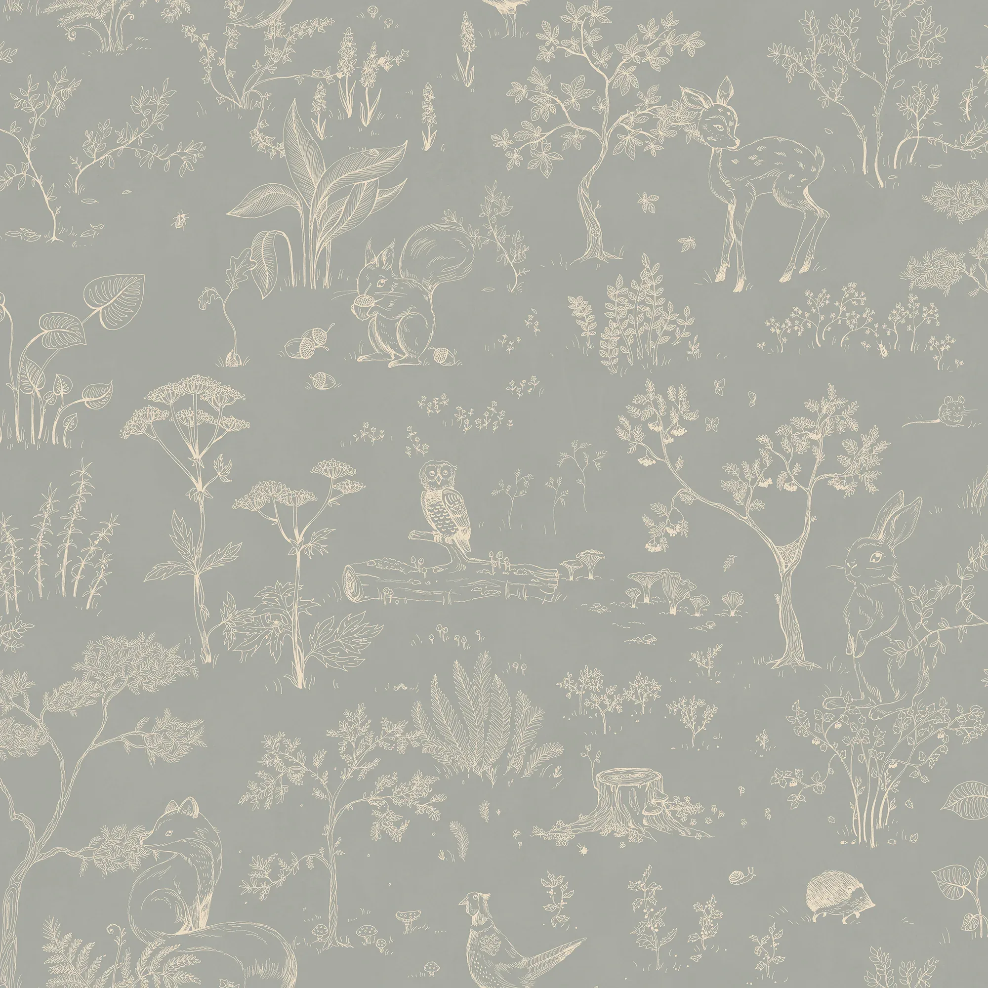 Hollie wallpaper in Misty Blue color