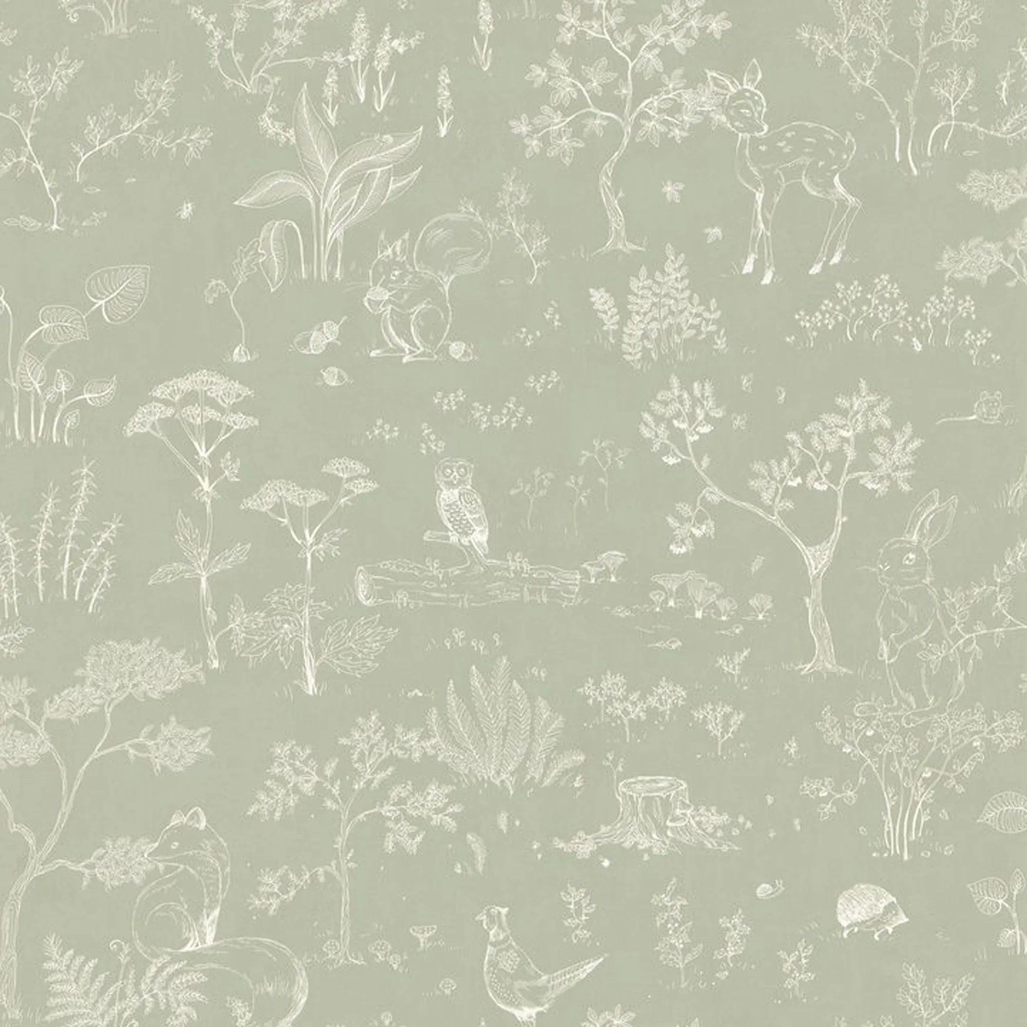 Hollie wallpaper in Pistachio color