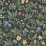 Huset i solen wallpaper in Charcoal color