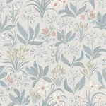 Huset i solen wallpaper in Folklore Blue color
