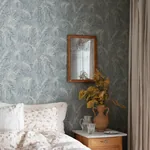 Idun wallpaper in Misty Blue color