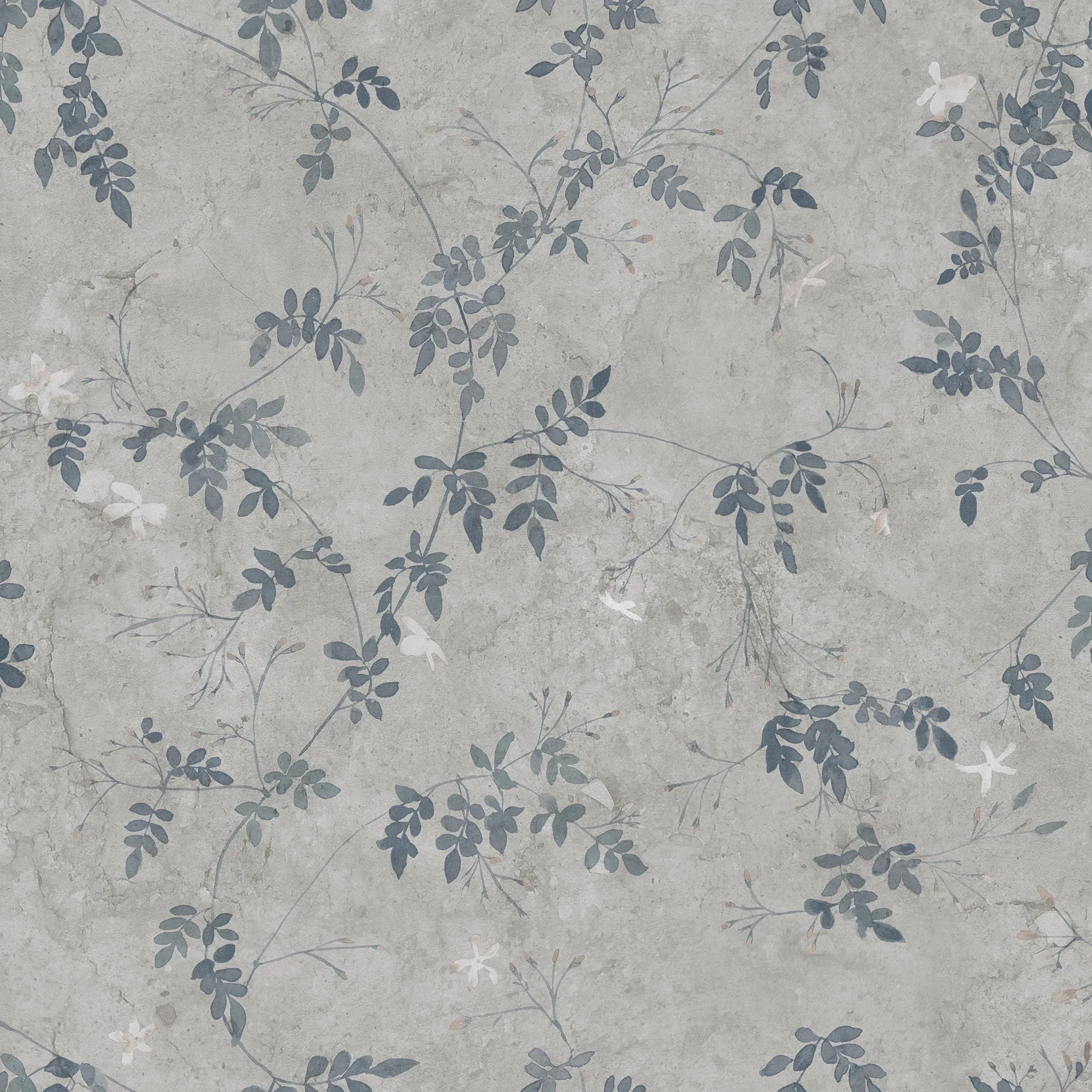 Irene wallpaper in Indigo Blue color