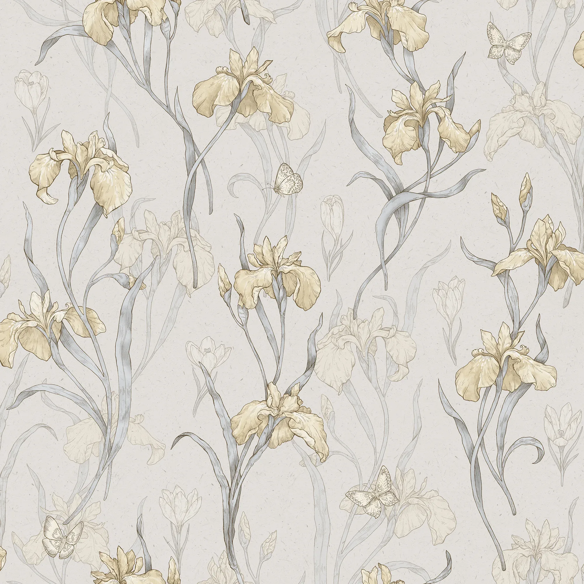 Iris wallpaper in Amber color