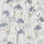 Iris wallpaper in Sky Blue color