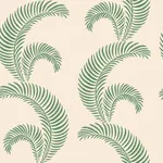 Jasmine wallpaper in Garden Green color