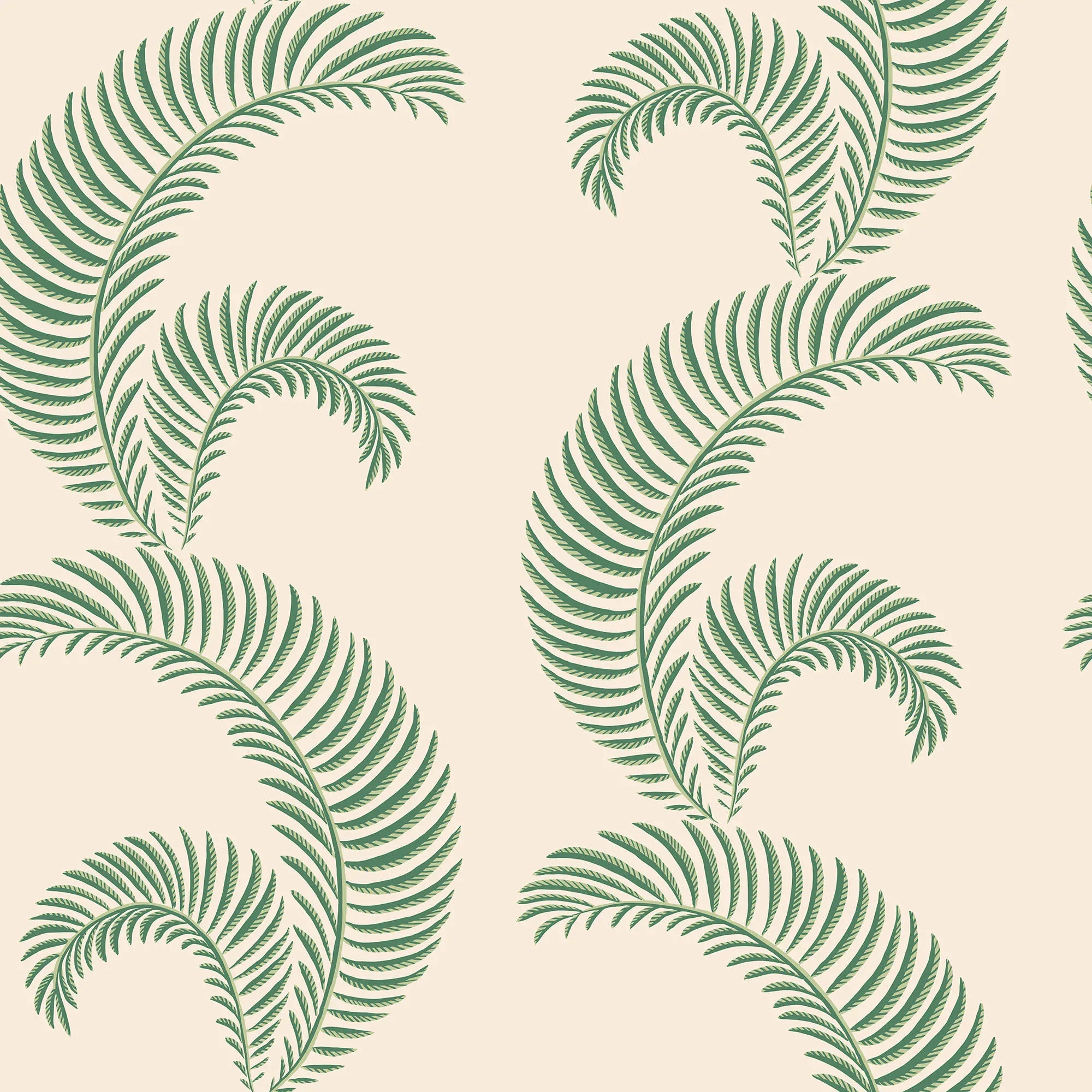 Jasmine wallpaper in Garden Green color