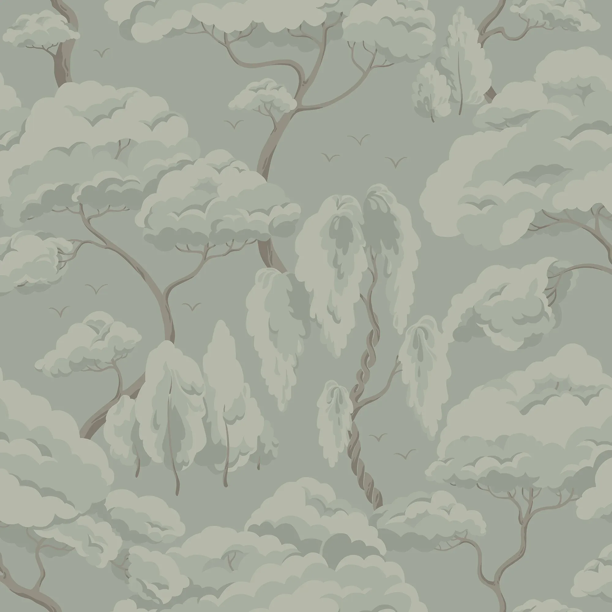 Kristoffer sage green wallpaper in color