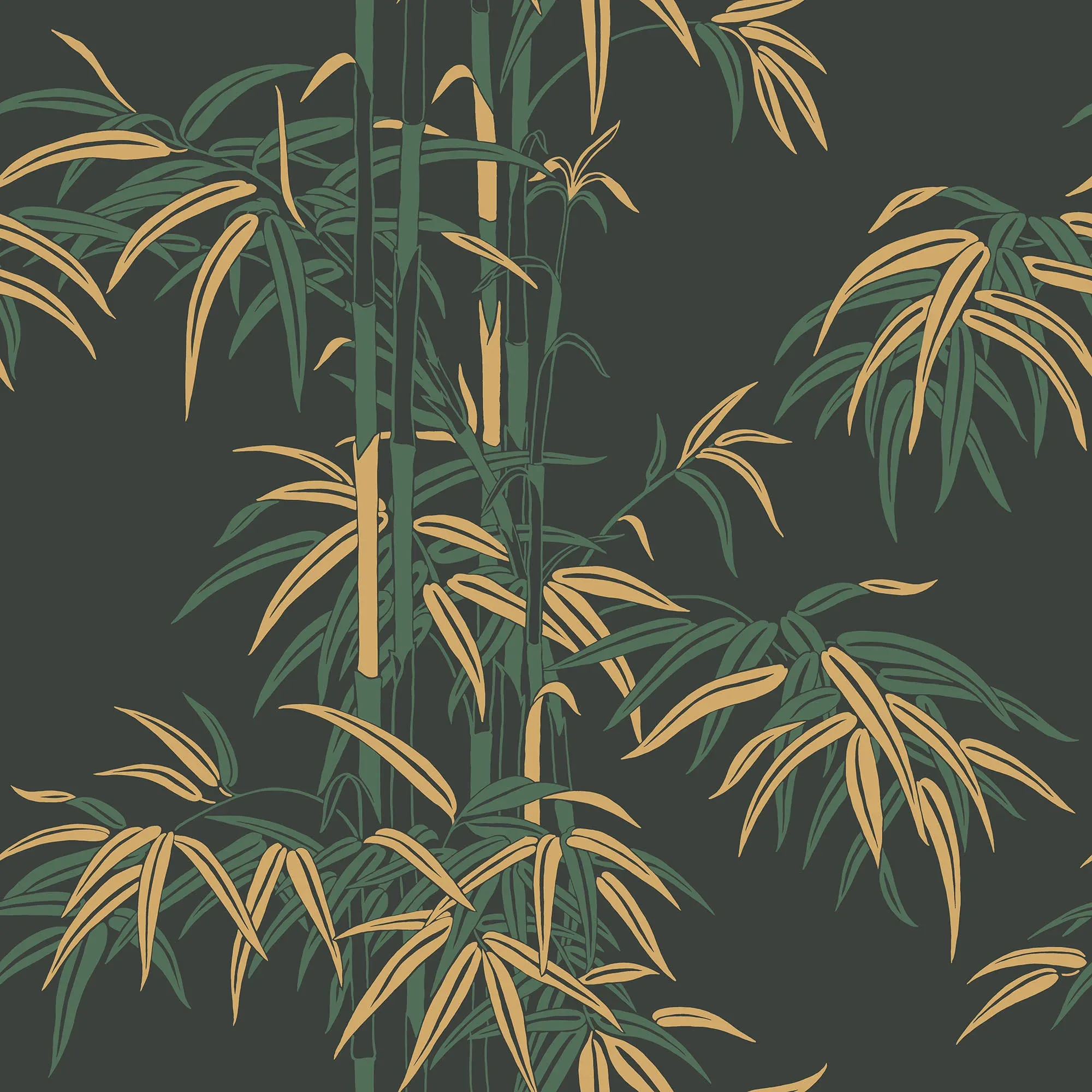 Leon wallpaper in Charcoal color