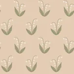 Lilly wallpaper in Blush color