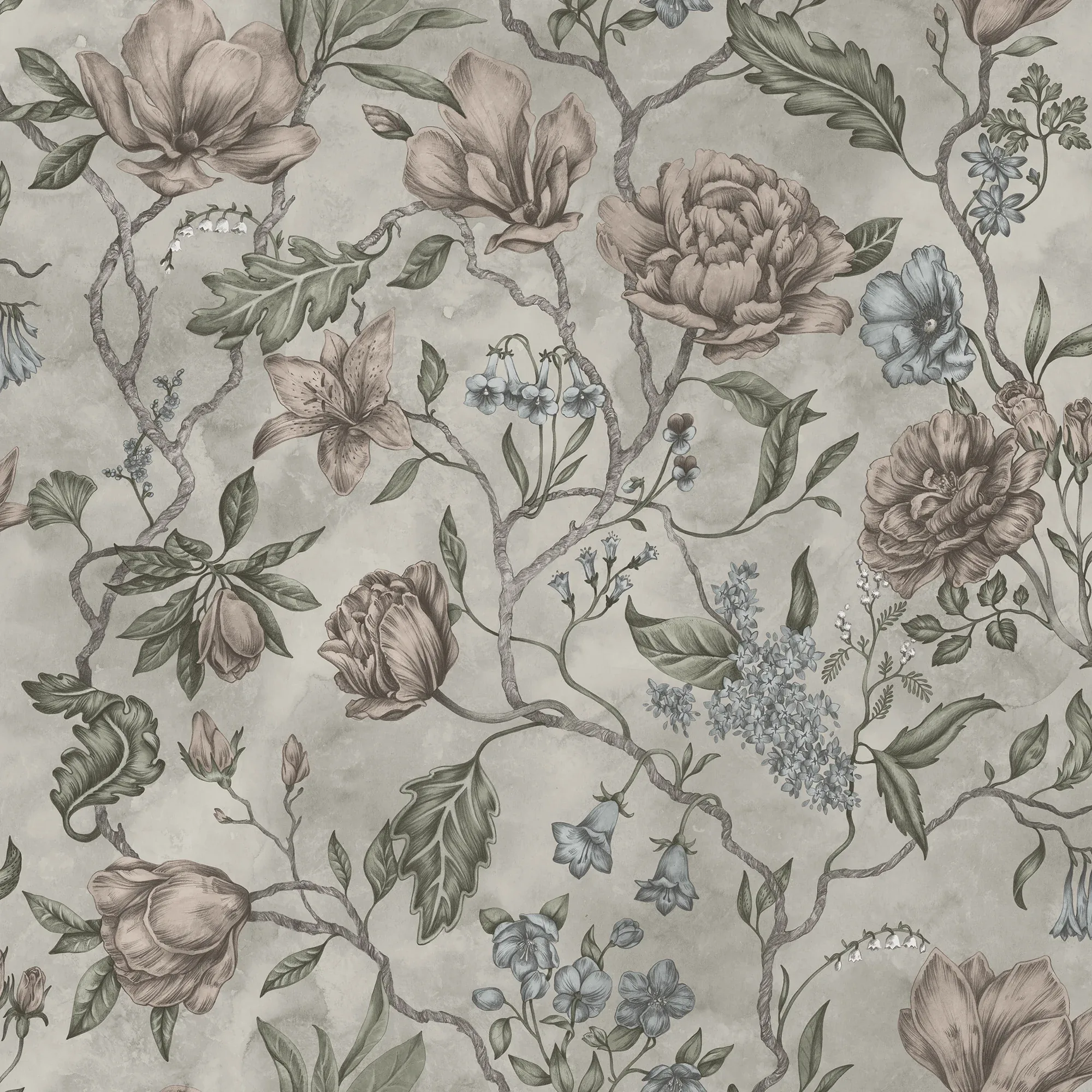 Linda wallpaper in Clay color