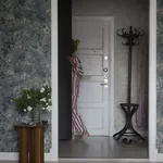 Linda wallpaper in Misty Blue color