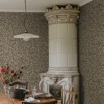 Linnea Wallpaper – Charcoal | Wallpaper Twins Linnea wallpaper in Charcoal color