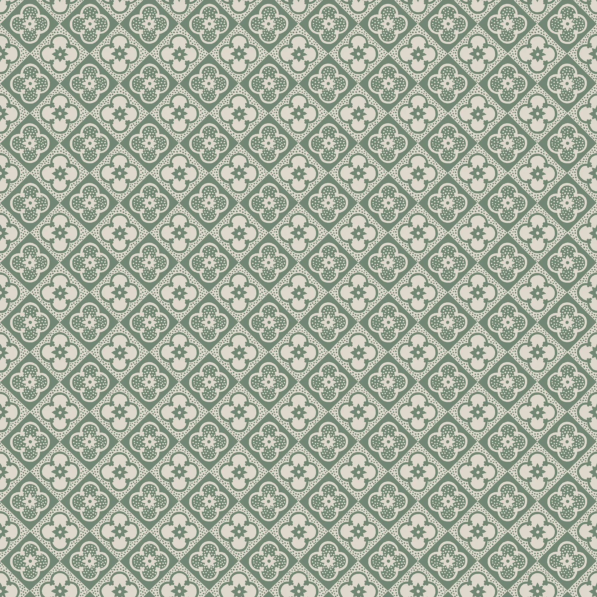 Lyckan wallpaper in Emerald color