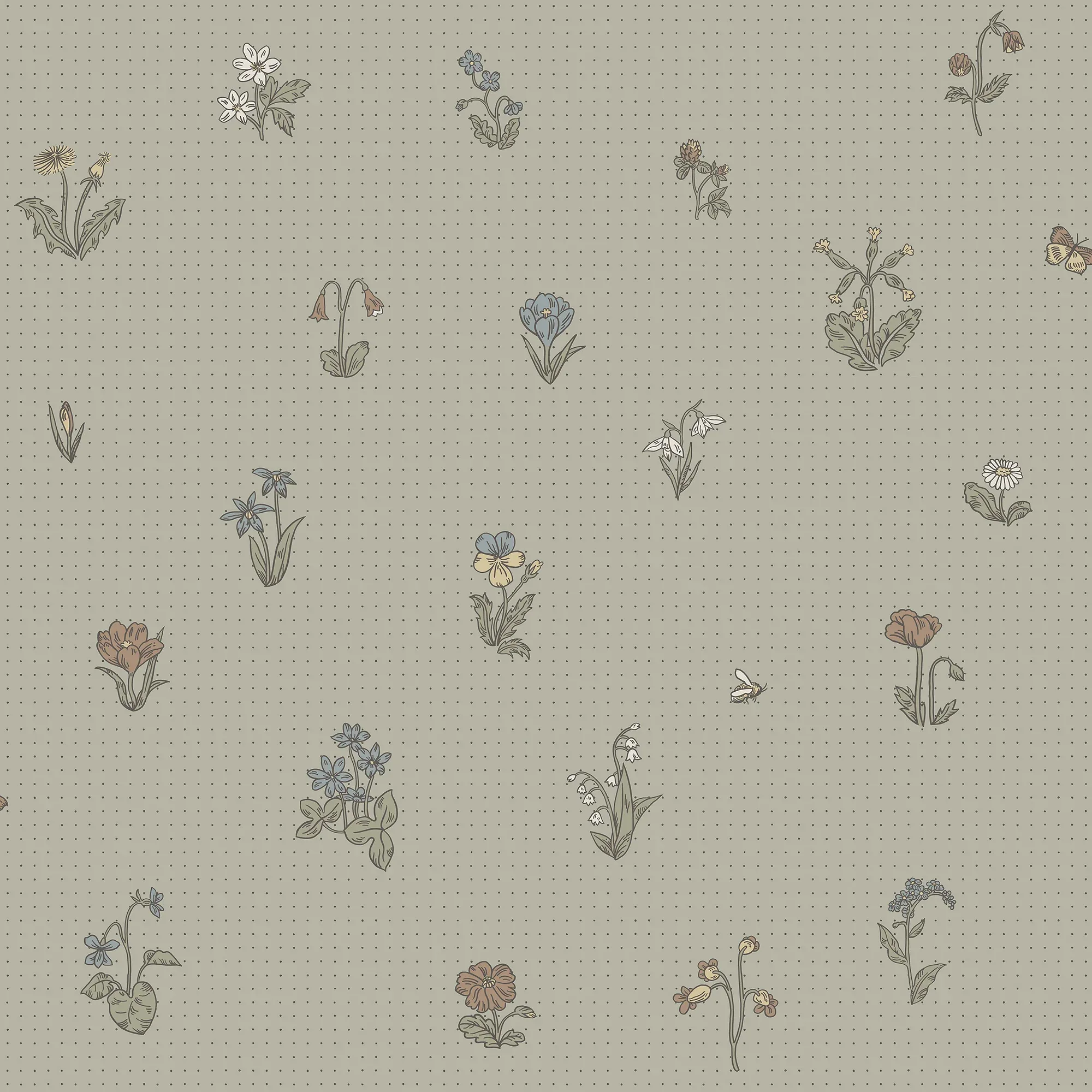 Maja sage green wallpaper in color