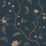 Marianne midnight blue wallpaper in color