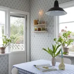 Maskrosen wallpaper in Soft Blue color