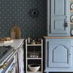 Mimi Wallpaper – Indigo Blue | Wallpaper Twins Mimi wallpaper in Indigo Blue color
