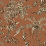 Moa wallpaper in Terracotta color