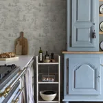Montfort wallpaper in Indigo Blue color
