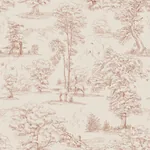 Montfort wallpaper in Terracotta color