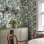 Pine wallpaper in Blue color