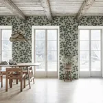 Pine wallpaper in Green color