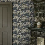 Ragnvi wallpaper in Midnight Blue color