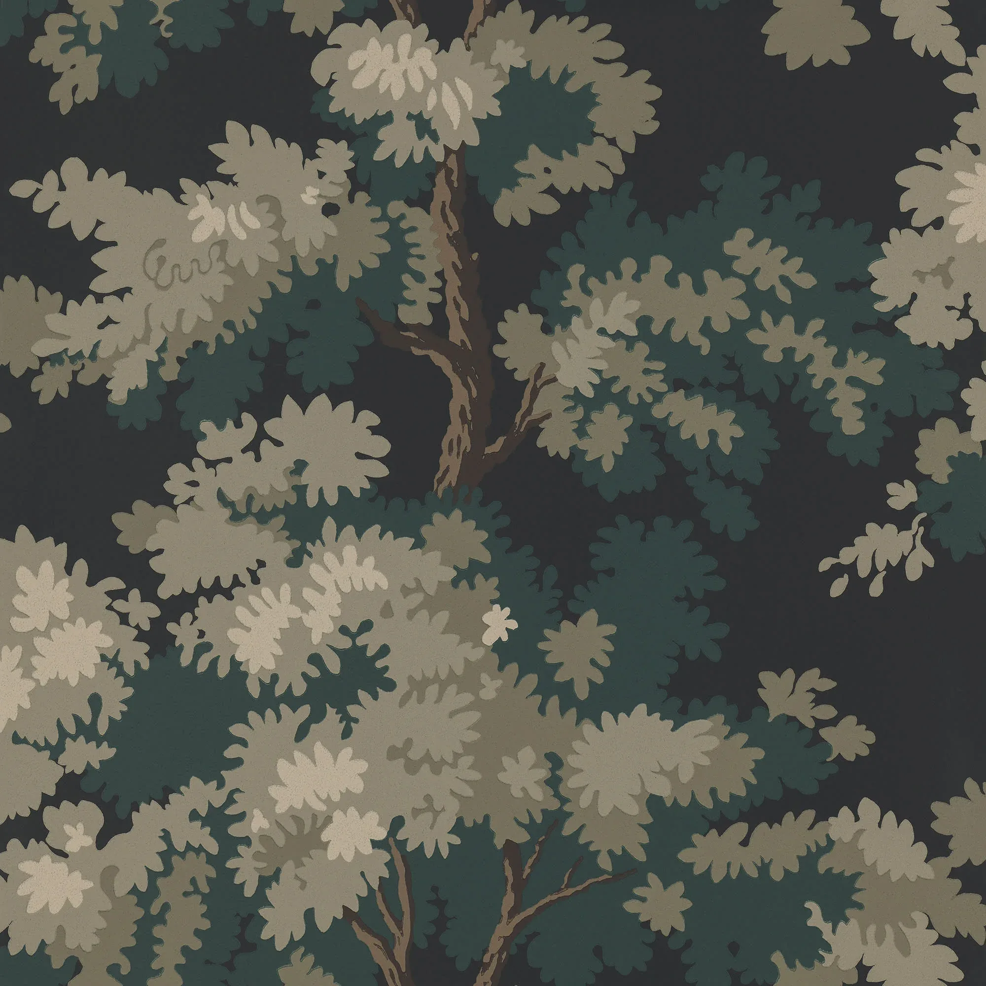 Raphael wallpaper in Charcoal color