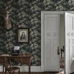 Raphael wallpaper in Charcoal color