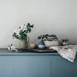 Ruta wallpaper in Misty Blue color