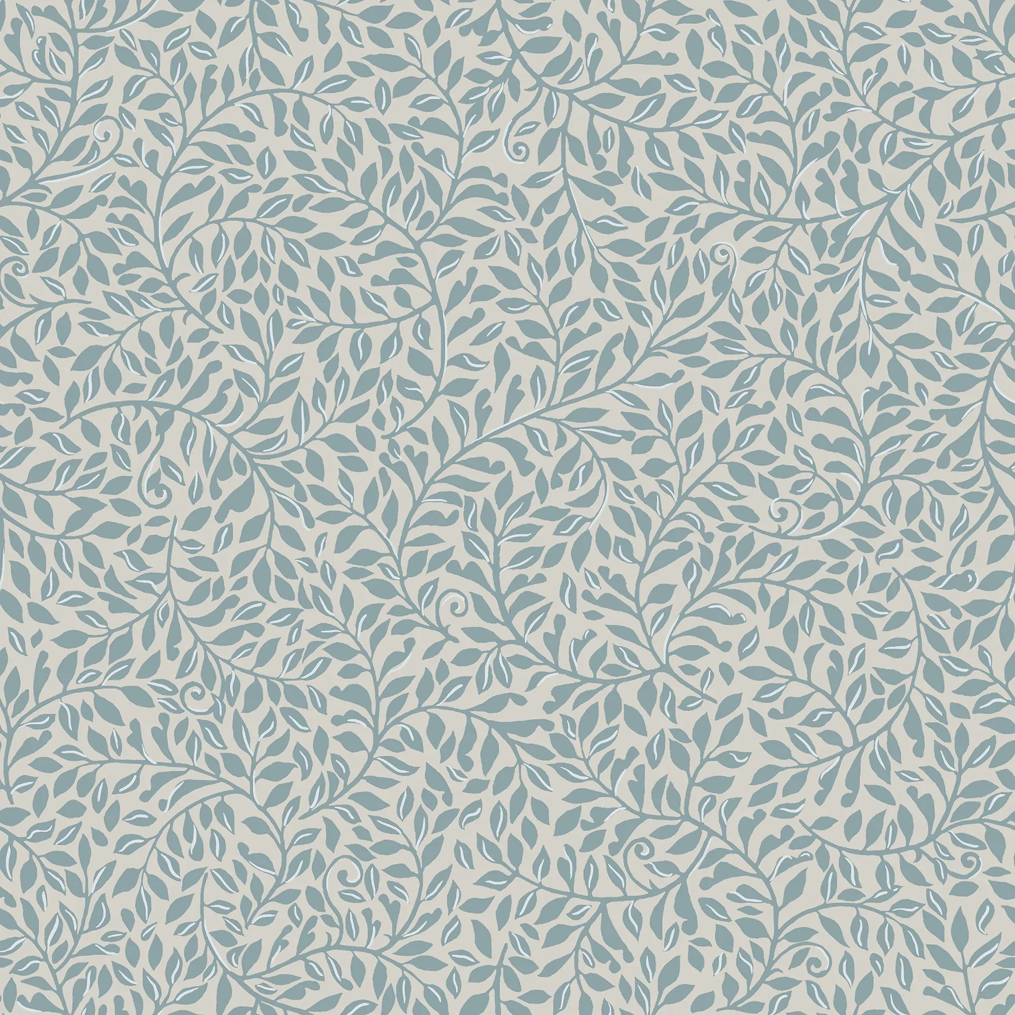 Sigfrid wallpaper in Indigo Blue color