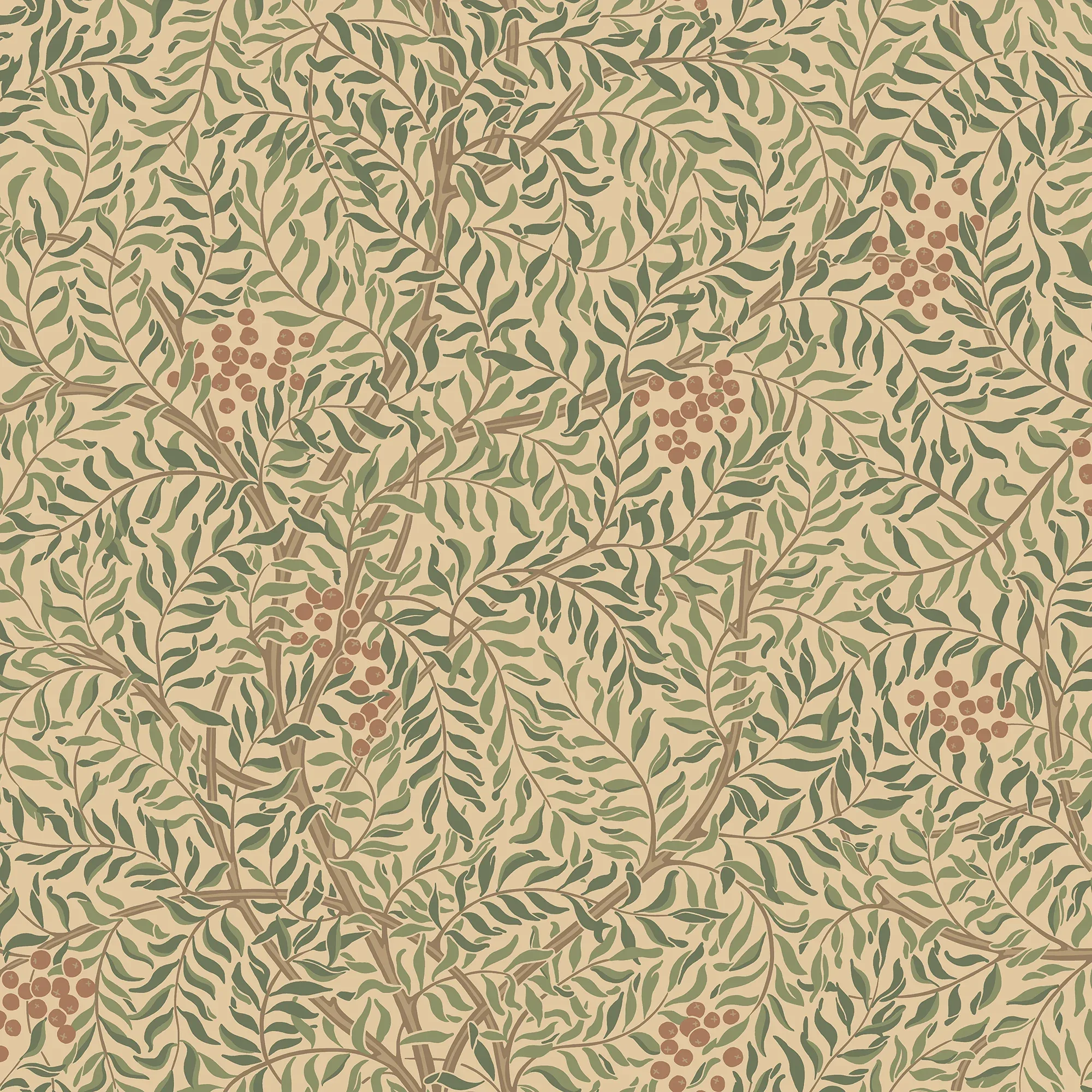 Simon wallpaper in Garden Green color