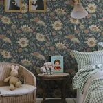 Solveig Wallpaper – Midnight Blue | Wallpaper Twins Solveig wallpaper in Midnight Blue color