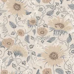 Solveig wallpaper in Misty Blue color