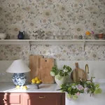 Solveig wallpaper in Misty Blue color
