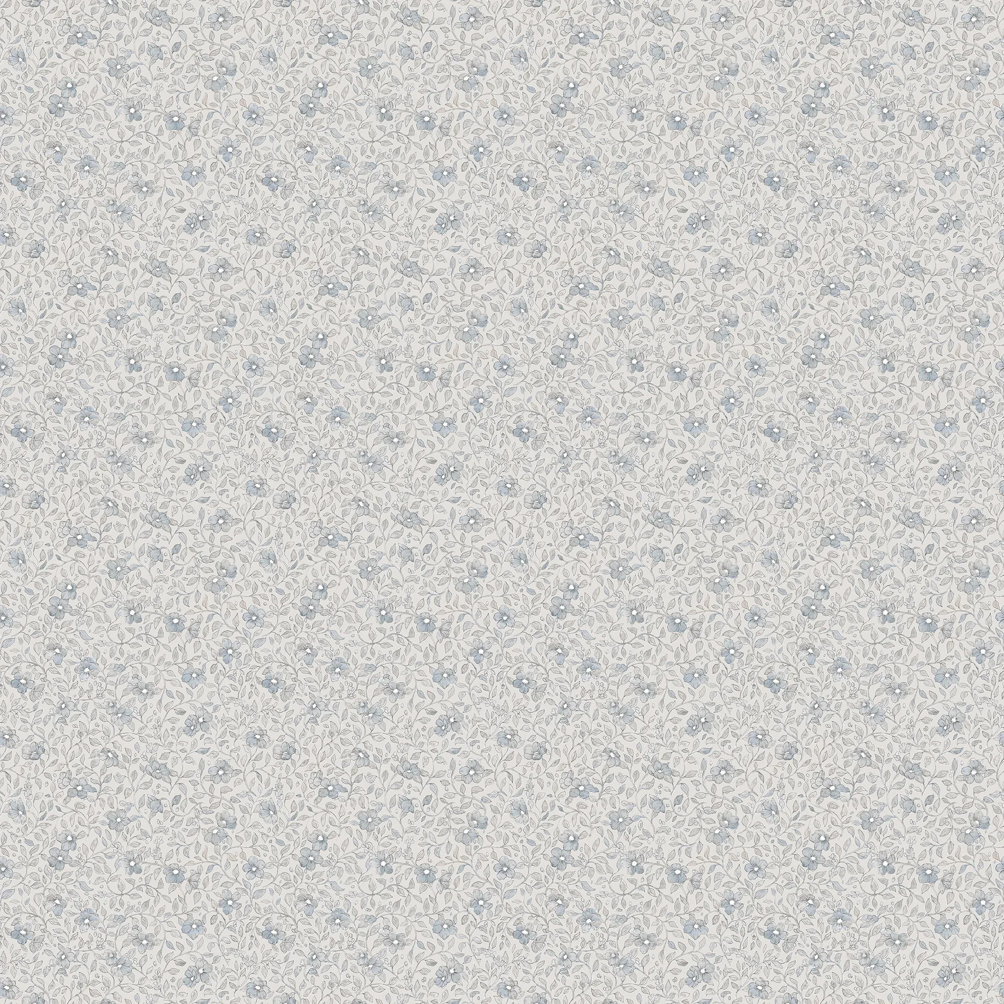Stella misty blue wallpaper in color