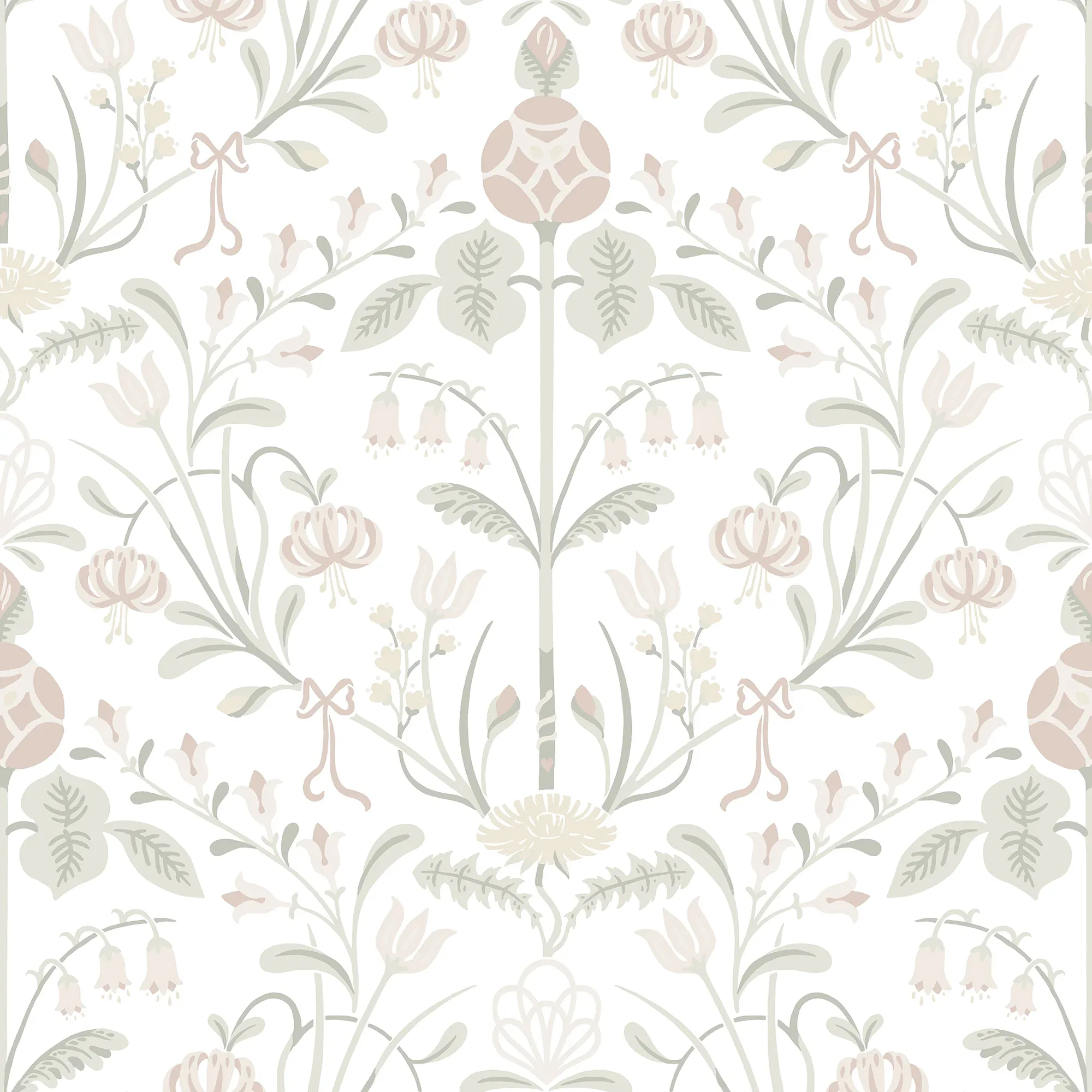 Till Carl wallpaper in Powder Pink color