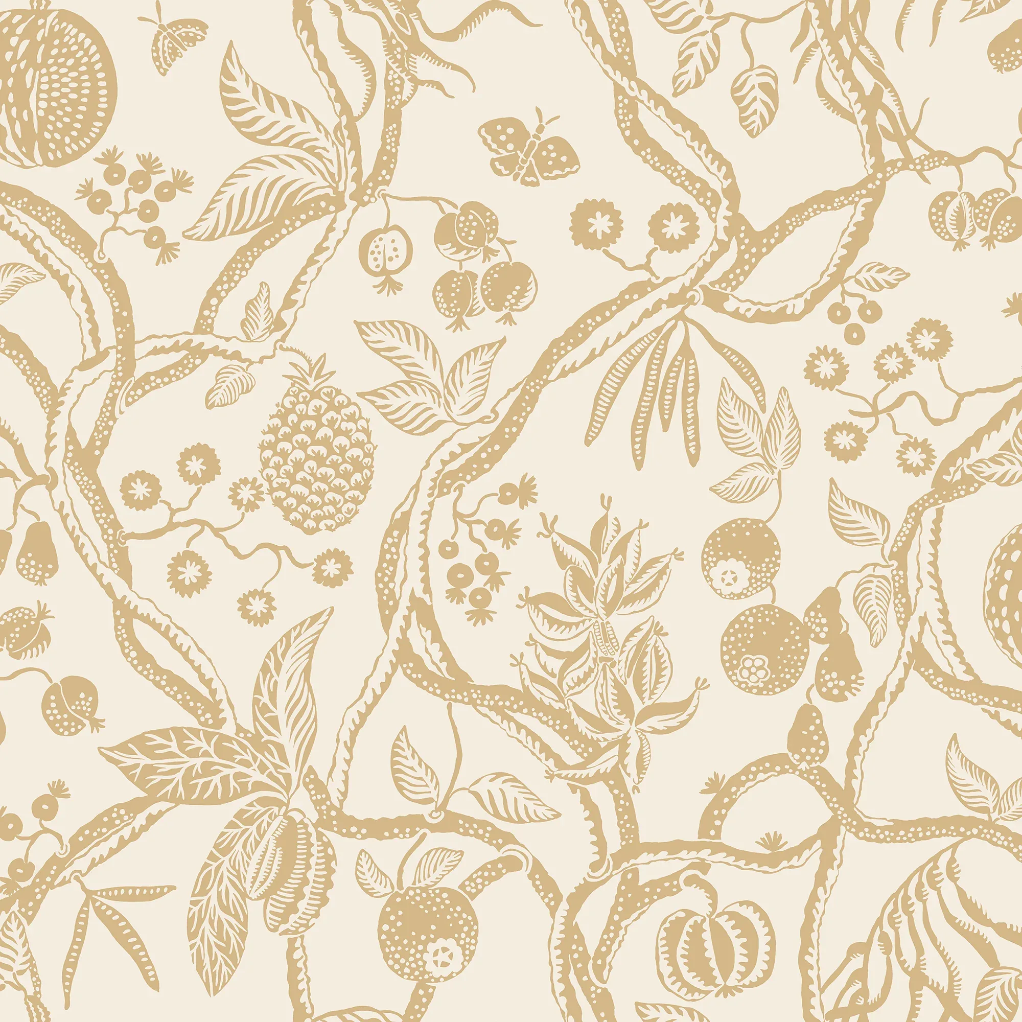 Tree of Life wallpaper in Honey color
