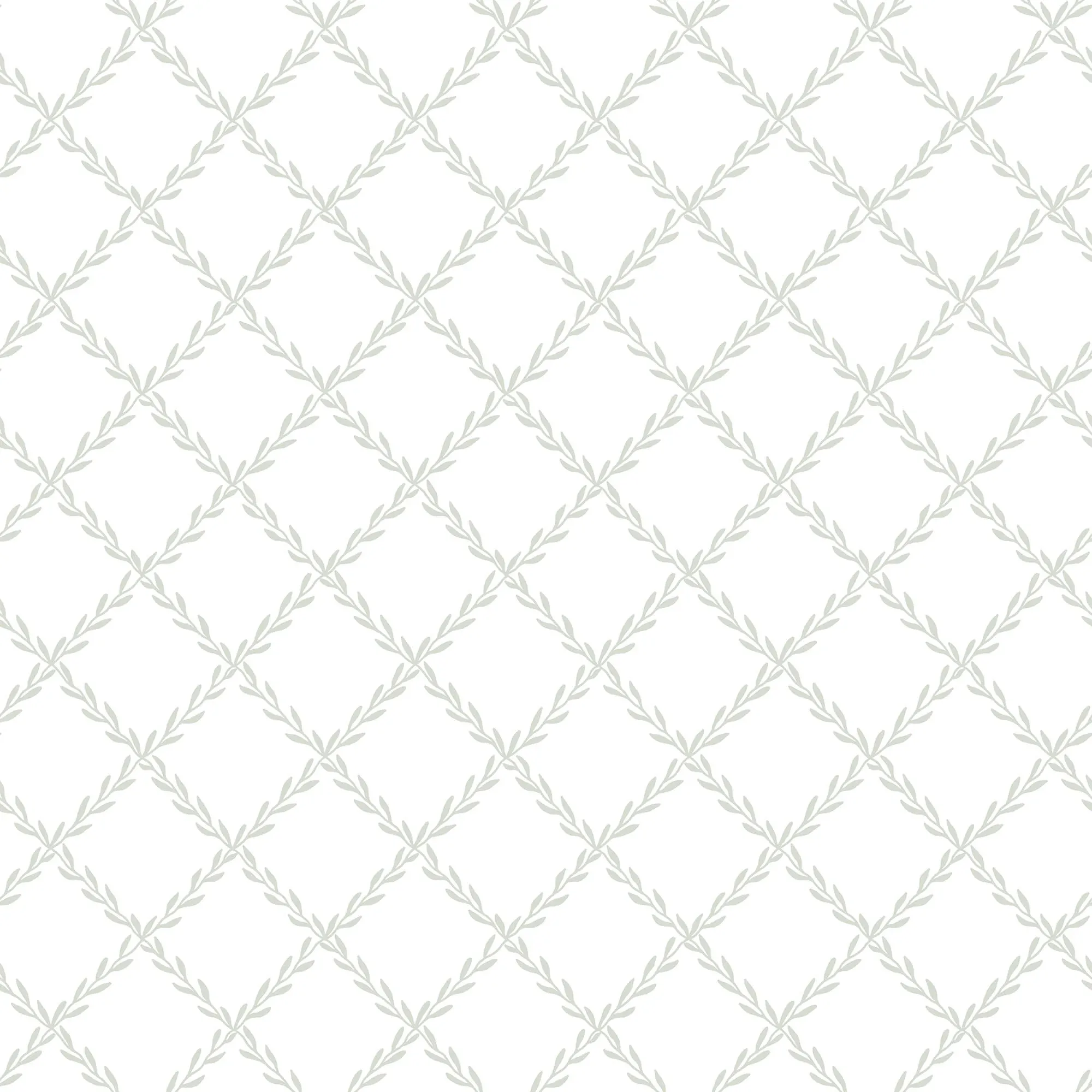 Trellis wallpaper in Garden Green color