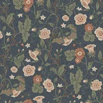 Ulla wallpaper in Midnight Blue color