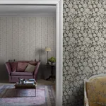 Valentin wallpaper in Charcoal color