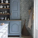 Valentin wallpaper in Misty Blue color