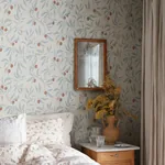 Vinnie wallpaper in Misty Blue color