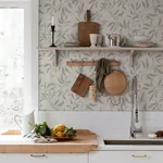 Vinnie wallpaper in Sage Green color