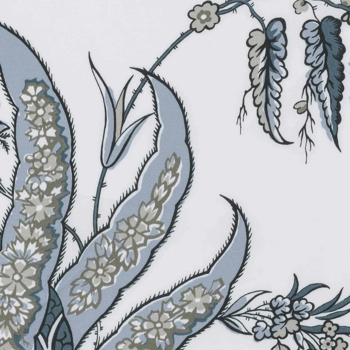 Schumacher Apolline Duvet Cover in Mediterranean