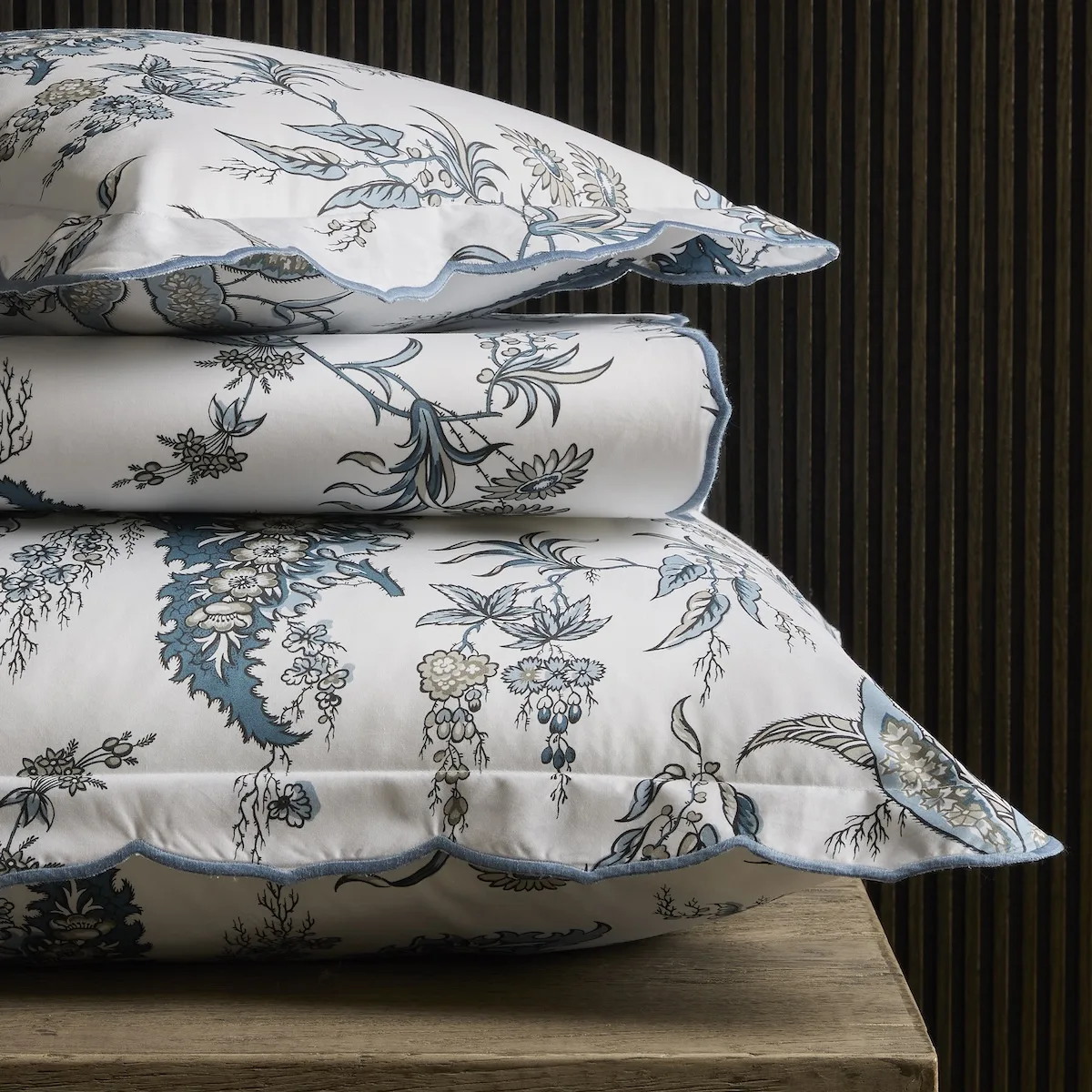 Schumacher Apolline Flat Sheet in Mediterranean