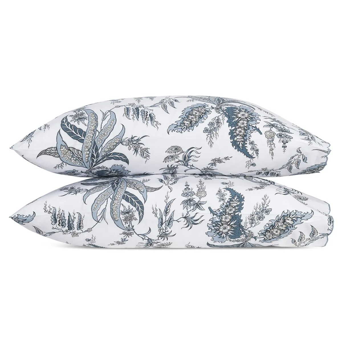Schumacher Apolline Pillowcases in Mediterranean