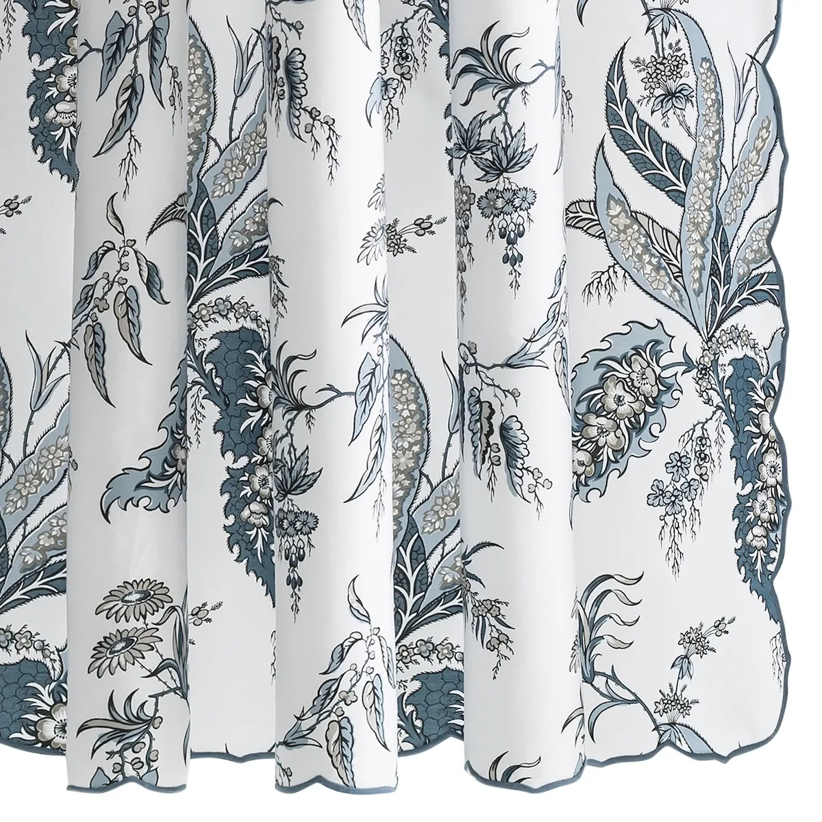 Schumacher Apolline Shower Curtain in Mediterranean (MSC050SHOME)